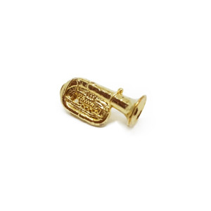 G´MUSICAL gold tuba pin